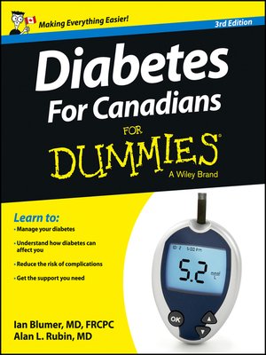 cover image of Diabetes For Canadians For Dummies